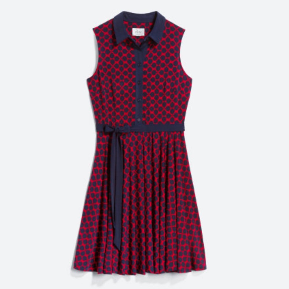 DM COLLECTION Catalina Knit Shirt Dress, Size 8, tags removed, worn once, belted